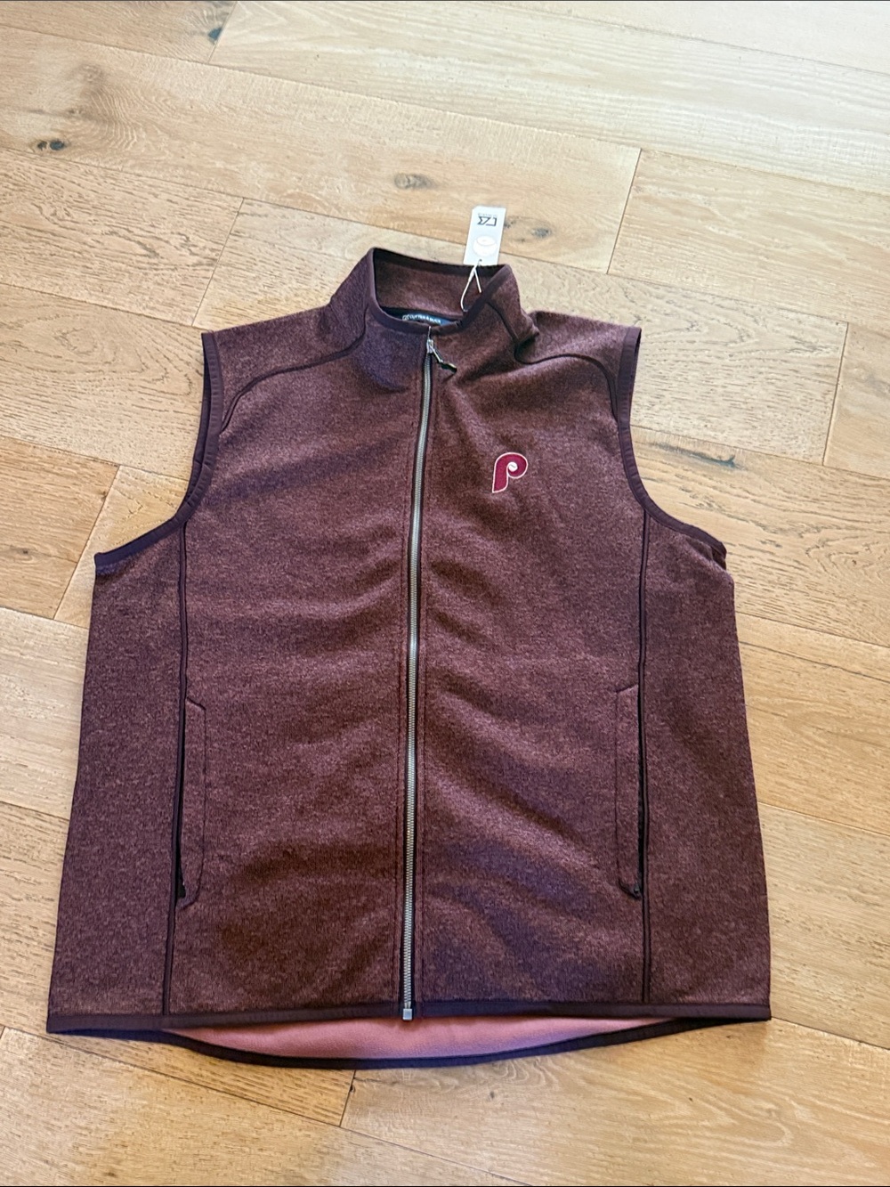 Cutter & Buck Maroon Sleeveless Vest